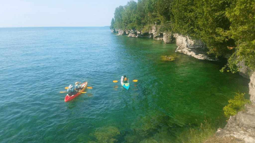 Kayaking Cave Point