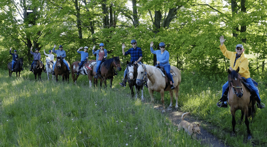 Horseback riding at Kurtz Corral