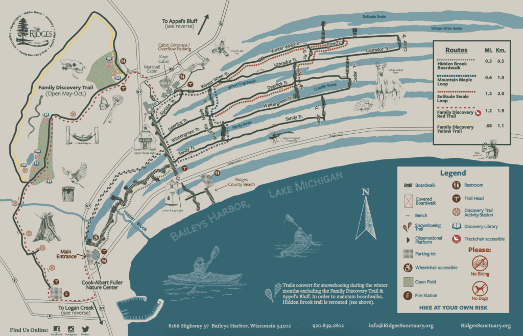 The Ridges Hiking Map